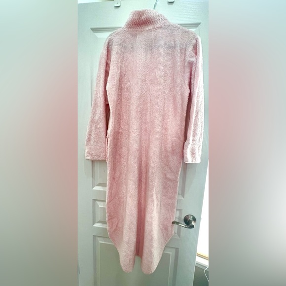 Stan Herman Pink Vintage Size MediumChenille Zippered Robe - Picture 3 of 16